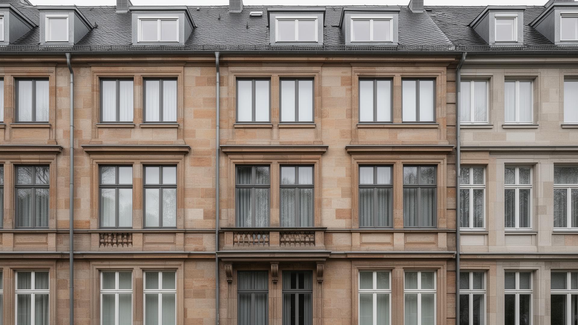 Hamburger Altbau-Fassade — energetische Sanierung im Bestand